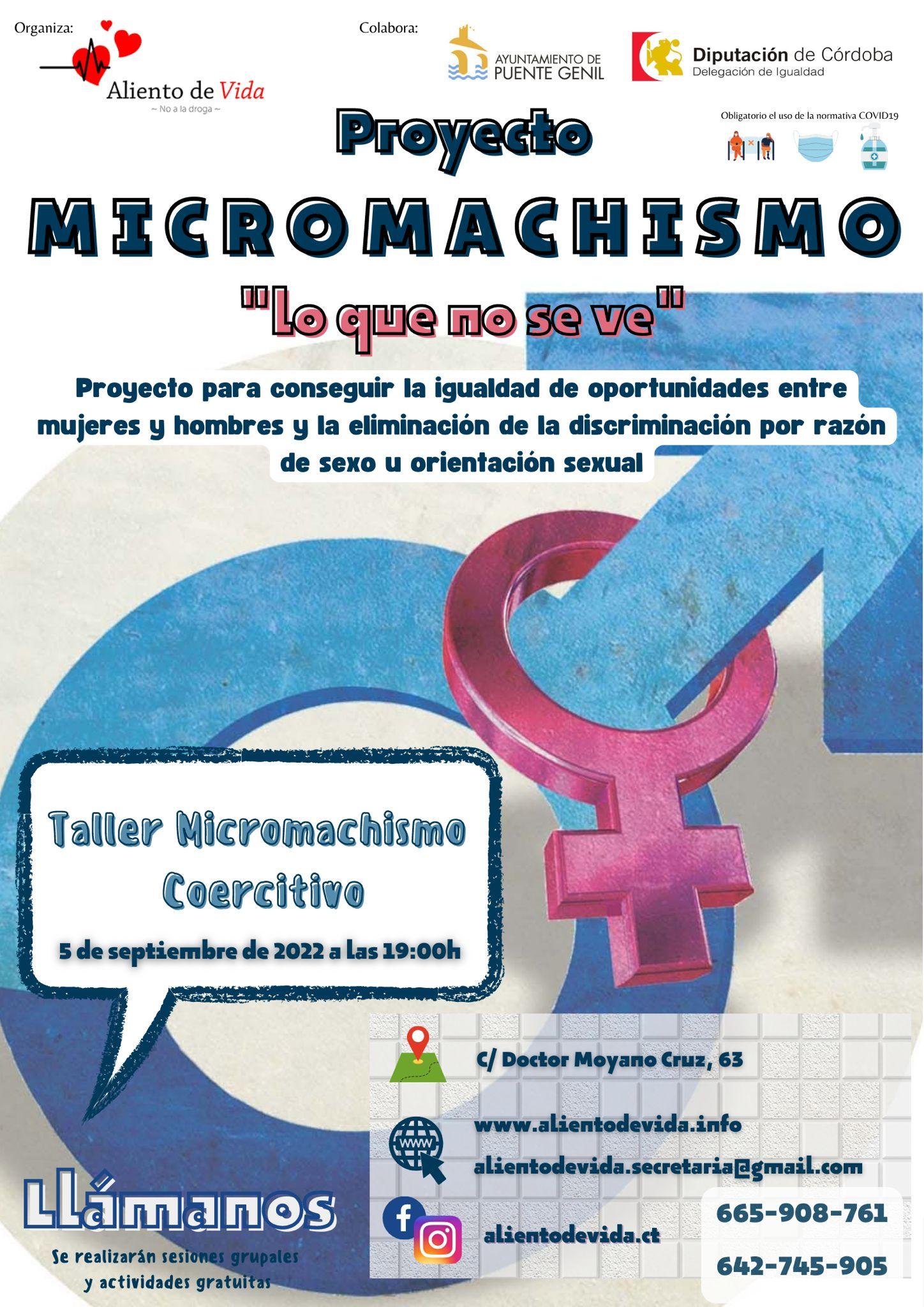 Taller De Micromachismo Coercitivo Asociaci N Aliento De Vida